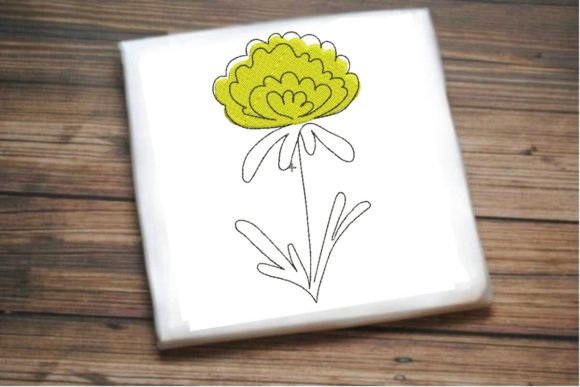 Chrysanthemum Single Line Flower