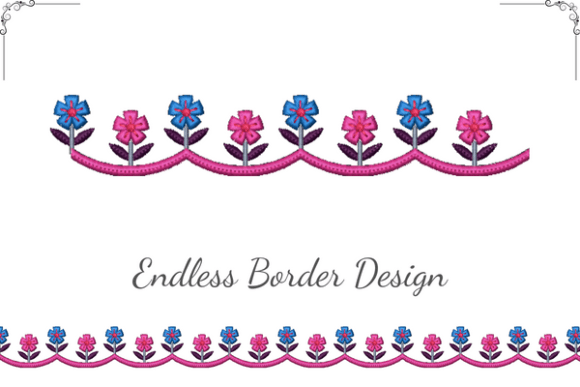 Cute Floral Border Review for Seasonal Embroidery Projects