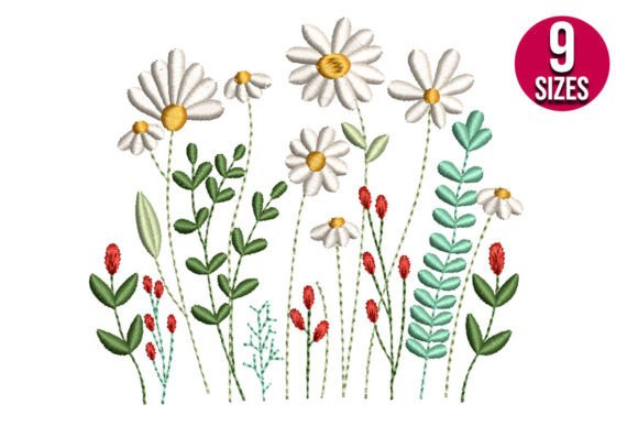 Dainty Wildflowers: A Delicate Embroidery Design for Meaningful Gifts