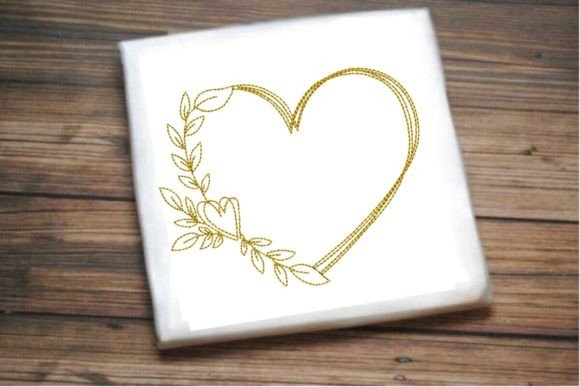 Elegant One-Line Heart with Floral Border Review