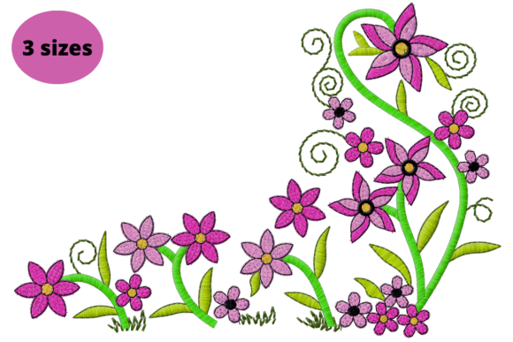 Floral Garden Embroidery Design Review for Business Use