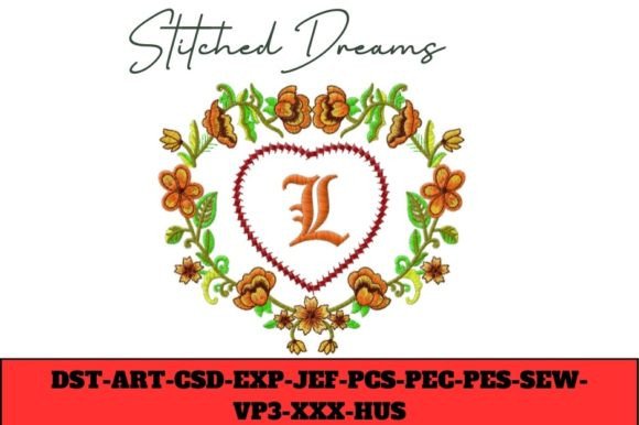 Floral Heart Letter L: A Designer’s Practical Take