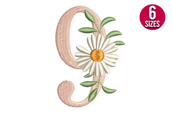 Floral Number Nine: A Delightful Embroidery Design for Personalized Creations