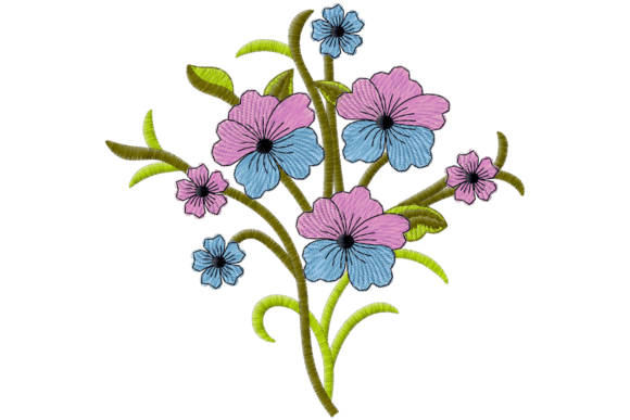 Flower Bouquet Embroidery Design
