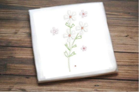 One Line Flower Bouquet Embroidery Review for Small Business Merch