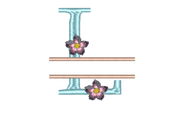 Split Floral Letter L Embroidery Design Review