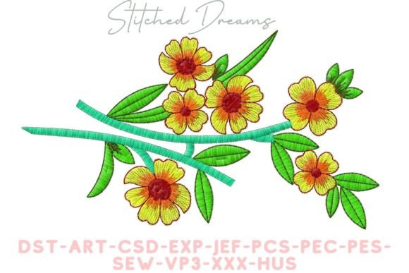 Vibrant Flowers Embroidery Design Review for Business Use