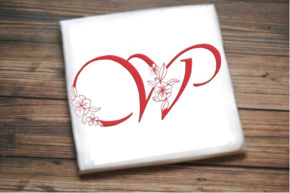 W Floral Monogram Letter Review for Craft Fair Success